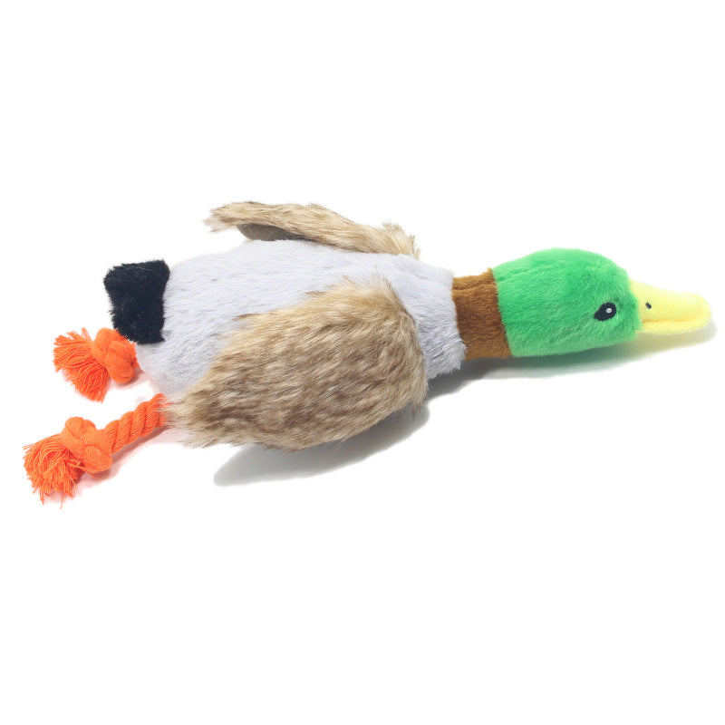 Wild Duck Plush Sound Toy - 28cm Simulation Duck Dog Toy