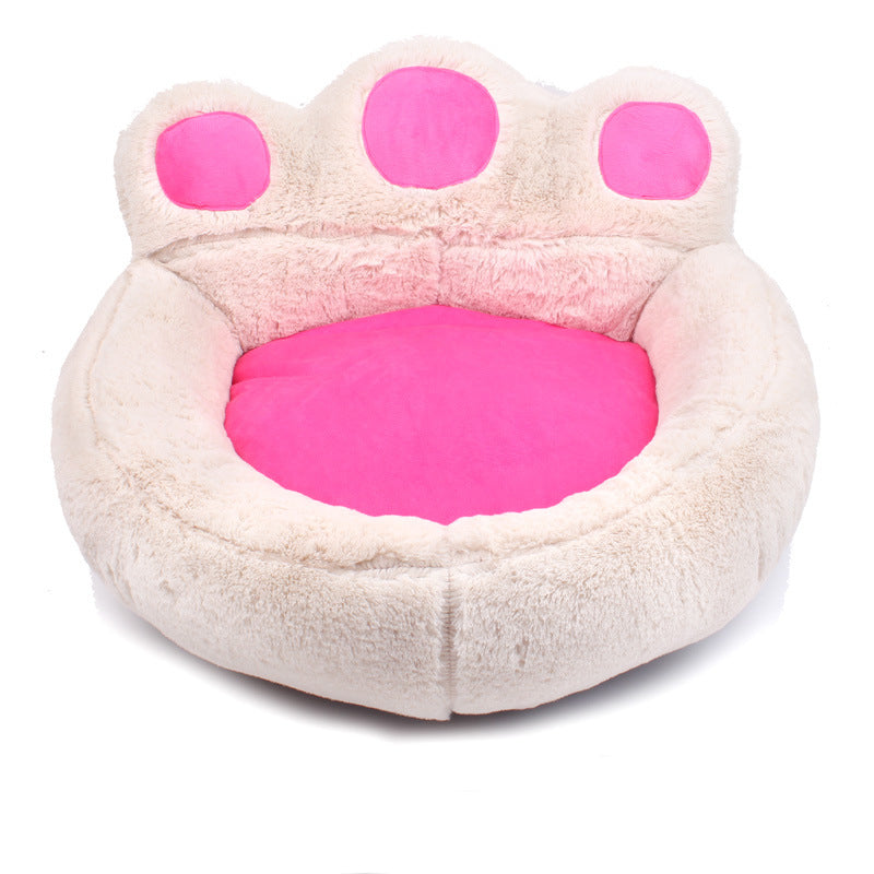 Bear Paw Pet House - Warm & Comfortable Dog Cat Bed for Autumn Winter