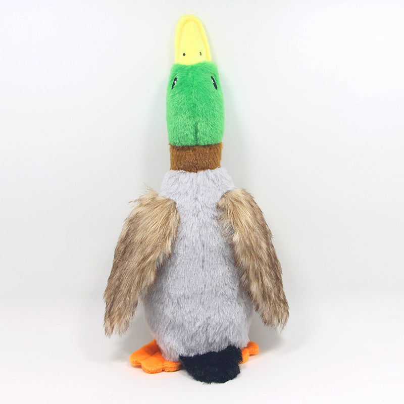 Wild Duck Plush Sound Toy - 28cm Simulation Duck Dog Toy