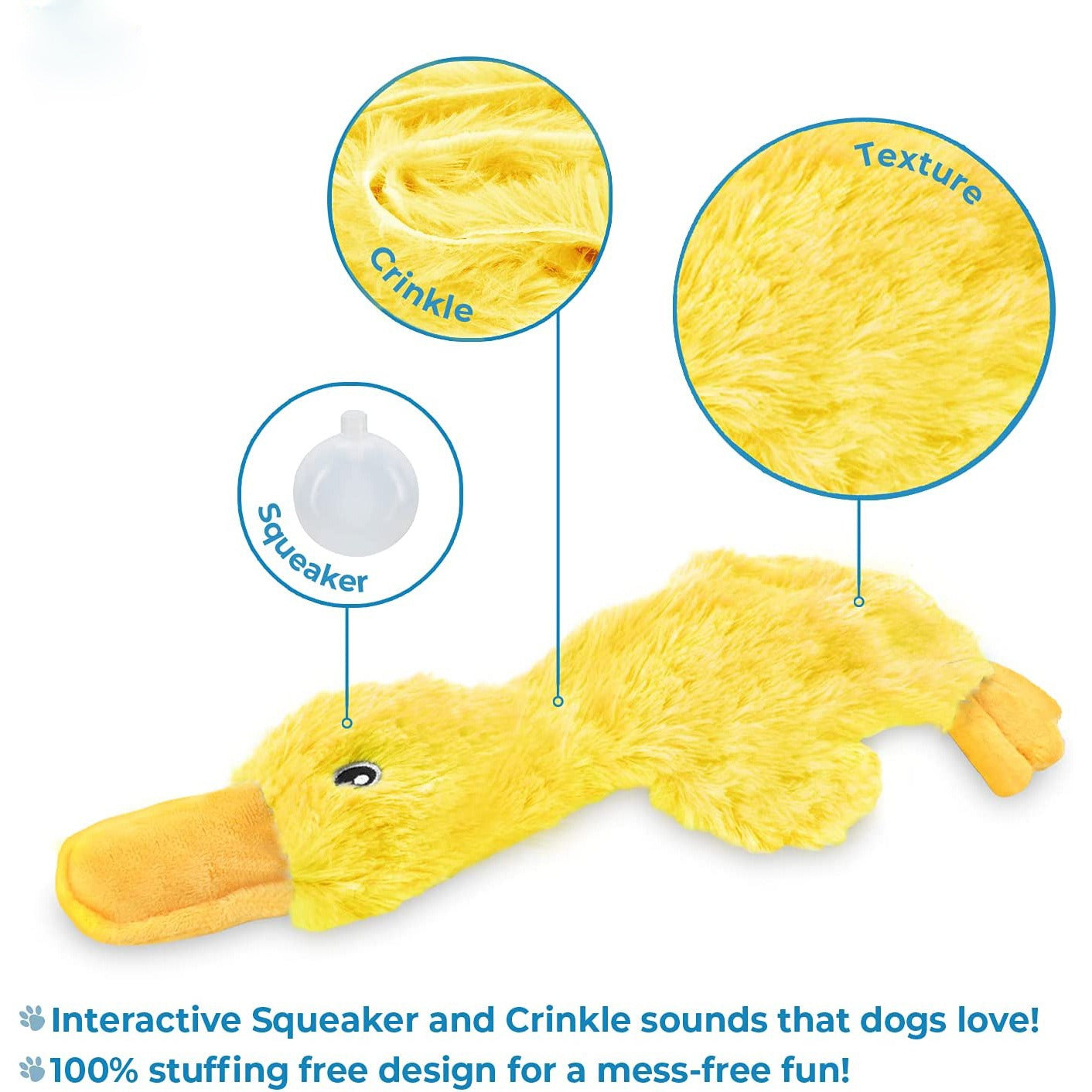 Cute Duck Plush Sound Dog Toy - Chewing & Play