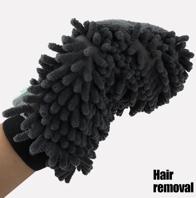 Pet Grooming Gloves - Double-Sided Massage Shower Brush for Dogs & Cats