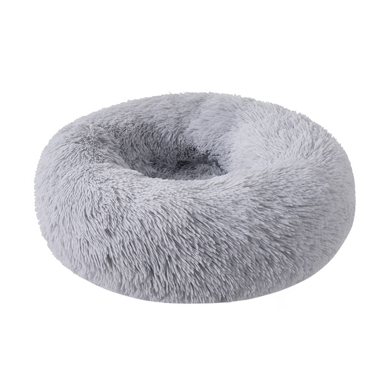 Plush Round House Dog Bed