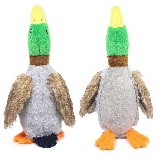 Wild Duck Plush Sound Toy - 28cm Simulation Duck Dog Toy