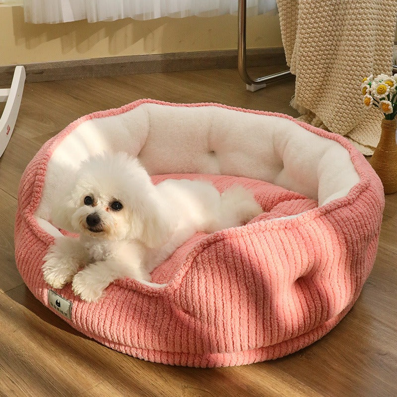 Four Seasons Dog House Bed - Warm Sofa-Style Pet Nest for Small Dogs