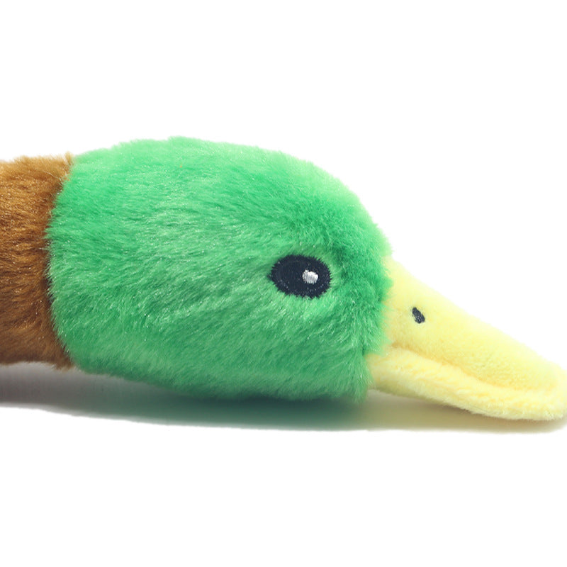 Wild Duck Plush Sound Toy - 28cm Simulation Duck Dog Toy