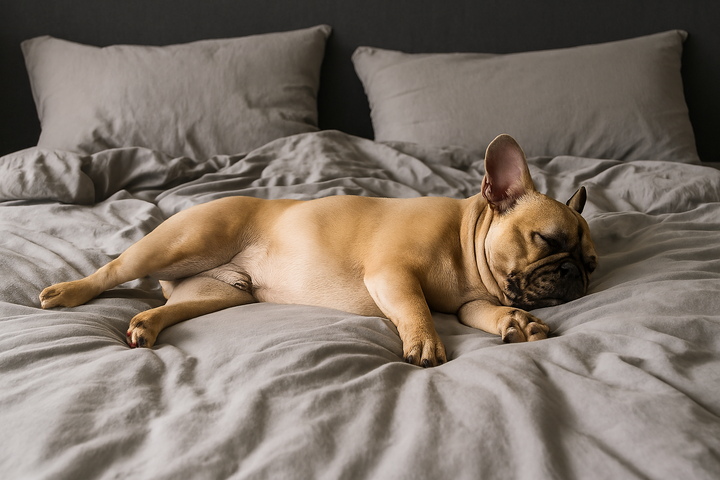 The Hilarious Bed-Hogging Phenomenon: When Your Dog Has All the Space But Chooses You