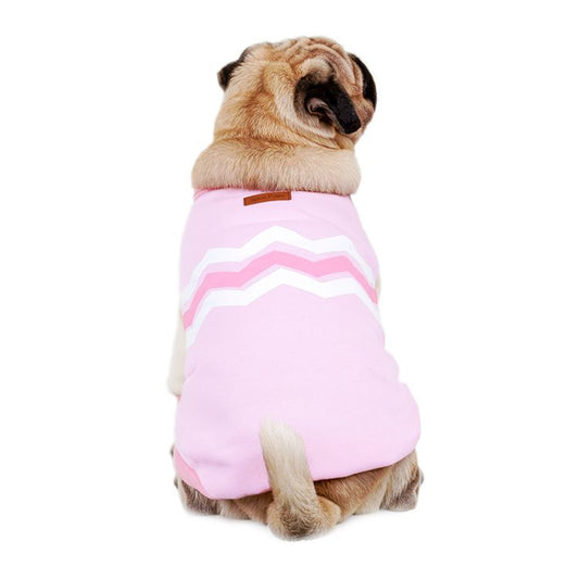 Cotton Wave Warm Dog Sweater - Autumn Winter Pet Leisure Wear