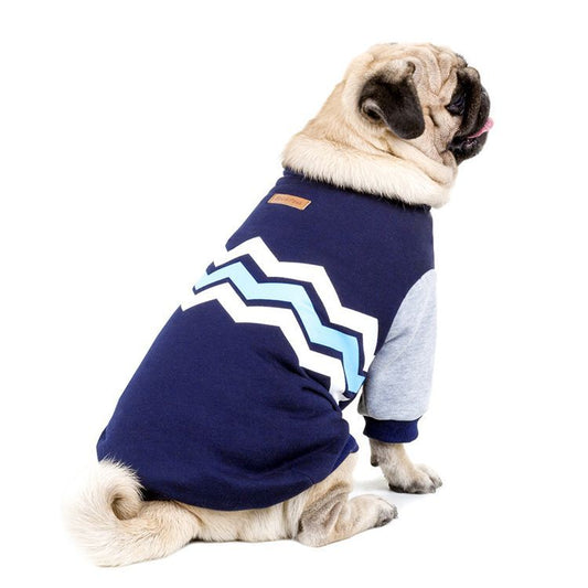 Cotton Wave Warm Dog Sweater - Autumn Winter Pet Leisure Wear