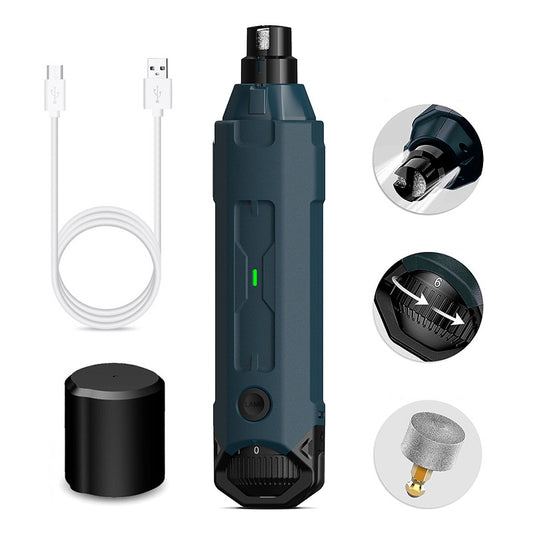 Electric Pet Nail Grinder - Rechargeable Nail Trimmer for Dogs & Cats