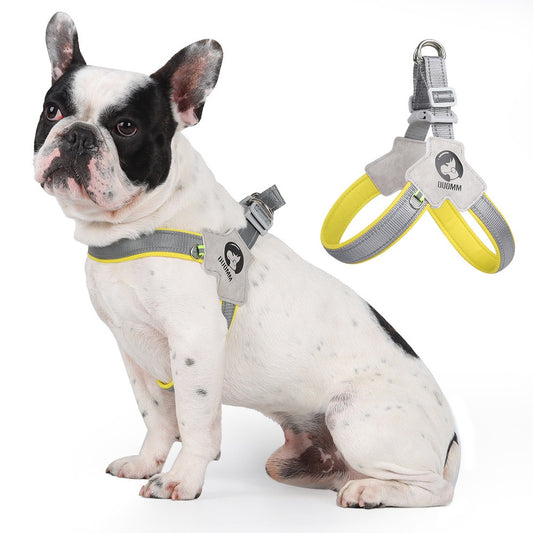 Saddle Style Dog Chest Harness - Breathable Reflective Dog Harness