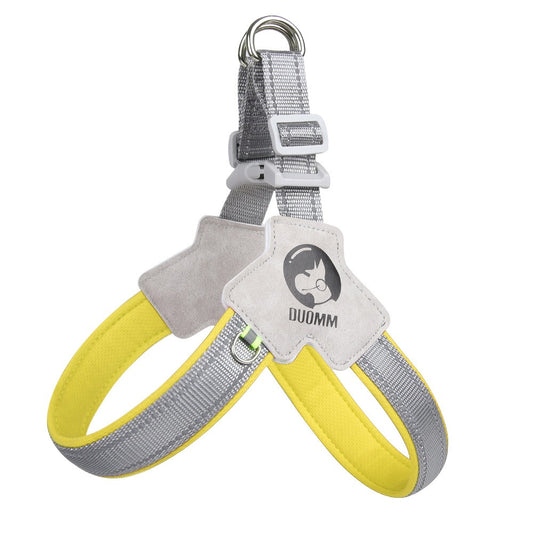 Saddle Style Dog Chest Harness - Breathable Reflective Dog Harness
