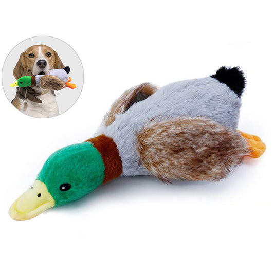 Wild Duck Plush Sound Toy - 28cm Simulation Duck Dog Toy