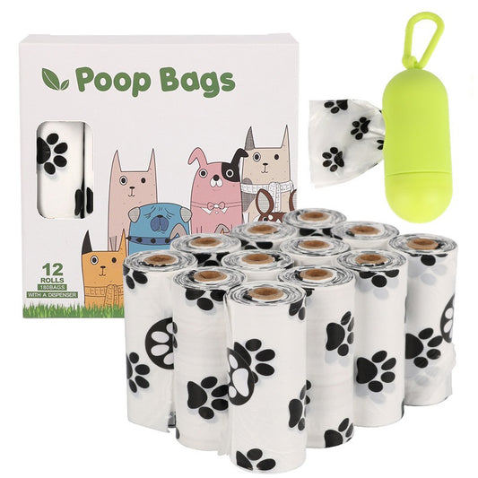 Eco-Friendly Dog Poop Bags - Biodegradable Pet Waste Bags with Dispenser
