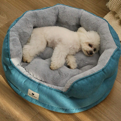 Four Seasons Dog House Bed - Warm Sofa-Style Pet Nest for Small Dogs