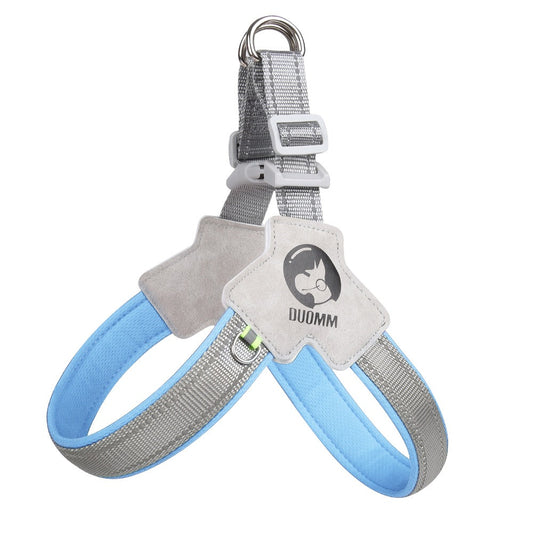 Saddle Style Dog Chest Harness - Breathable Reflective Dog Harness